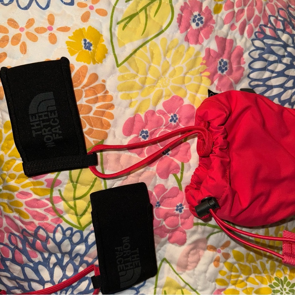 Large women’s hot pink / black The North Face GORE-TEX + Gore Warm GLOVES - Picture 3 of 4